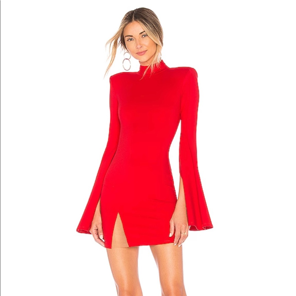 Michael Costello x Revolve Mr. Gibson Red dress